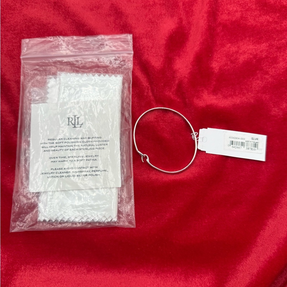 Lauren Ralph Lauren Sterling Silver Stirrup Tension Bangle